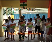 Celebrating India's 73rd independence day 2019 at Ekadaksha Learning Center, Chennai